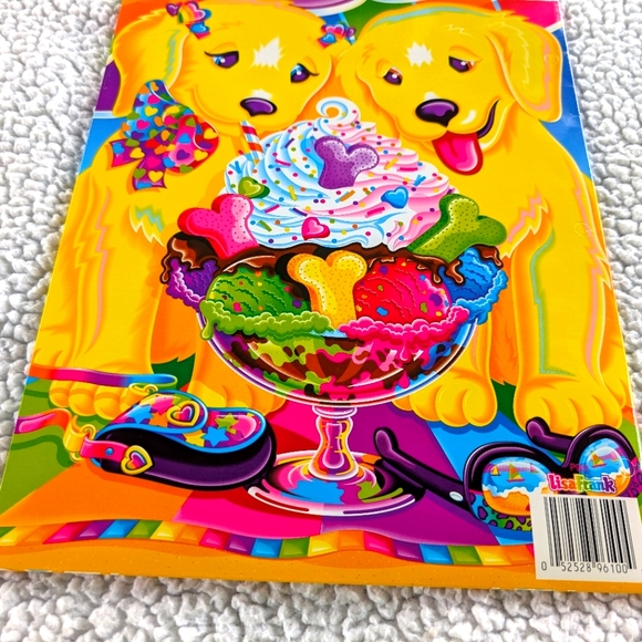 Vintage 90’s Lisa Frank Casey Candy Puppy Love Ice Cream Sundae Beach Fo… - Picture 2 of 5